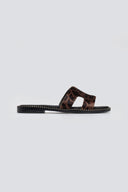 Σανδάλια από ponyskin με print Estil