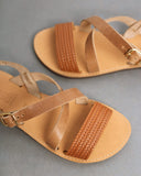 Σανδάλια δερμάτινα crossover estil - Ταμπά - thefashionproject.gr - Estil