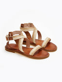 Σανδάλια δερμάτινα crossover Iris sandals