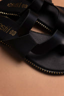 Σανδάλια δερμάτινα Estil - Μαύρο - thefashionproject.gr - Estil - 25002002003