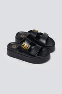 Σανδάλια δερμάτινα flatforms ATENEO