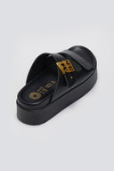 Σανδάλια δερμάτινα flatforms ATENEO