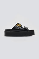 Σανδάλια δερμάτινα flatforms ATENEO