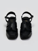 Σανδάλια δερμάτινα flatforms Estil