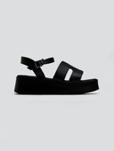 Σανδάλια δερμάτινα flatforms Estil