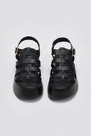 Σανδάλια δερμάτινα flatforms gladiator Estil