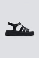 Σανδάλια δερμάτινα flatforms gladiator Tfp