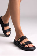 Σανδάλια δερμάτινα flatforms Iris Sandals