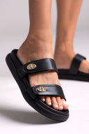 Σανδάλια δερμάτινα flatforms Iris Sandals