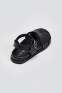 Σανδάλια δερμάτινα flatforms με μπαρέτα Carad