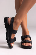 Σανδάλια δερμάτινα flatforms με τοκάδες MILLIE FANTASY SANDALS
