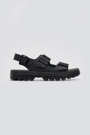 Σανδάλια δερμάτινα flatforms με τοκάδες MILLIE FANTASY SANDALS - Μαύρο - thefashionproject.gr - FANTASY SANDALS - 24075002002