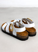 Σανδάλια δερμάτινα gladiator ATENEO - Λευκό - thefashionproject.gr - ATENEO