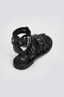 Σανδάλια δερμάτινα gladiator Iris Sandals - Μαύρο - thefashionproject.gr - IRIS - 24217002003