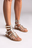 Σανδάλια δερμάτινα gladiator Iris Sandals - Χρυσό - thefashionproject.gr - IRIS - 24217009003