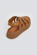 Σανδάλια δερμάτινα gladiator Tfp - Ταμπά - thefashionproject.gr - TFP
