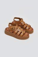 Σανδάλια δερμάτινα gladiator Tfp - Ταμπά - thefashionproject.gr - TFP
