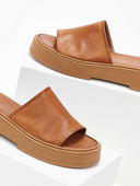 Σανδάλια flatforms δερμάτινα με φαρδιά φάσα Iris Sandals