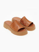 Σανδάλια flatforms δερμάτινα με φαρδιά φάσα Iris Sandals
