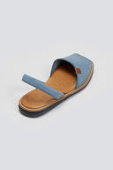 Σανδάλια δερμάτινα Lola Almagro - Μπλε jean - thefashionproject.gr - Lola Almagro - 24017024002