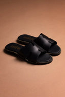 Σανδάλια δερμάτινα με άνοιγμα Estil - Μαύρο - thefashionproject.gr - Estil - 25003002003