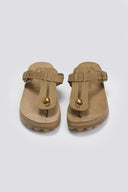 Σανδάλια δερμάτινα με άνοιγμα MIRABELLA FANTASY SANDALS - Χακί - thefashionproject.gr - FANTASY SANDALS