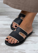 Σανδάλια δερμάτινα με ανοίγματα Iris Sandals