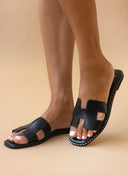 Σανδάλια δερμάτινα με ανοίγματα Iris Sandals 