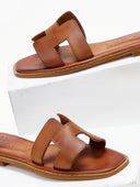 Σανδάλια δερμάτινα με ανοίγματα Iris Sandals 
