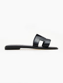 Σανδάλια δερμάτινα με ανοίγματα Iris Sandals - Μαύρο - thefashionproject.gr - IRIS