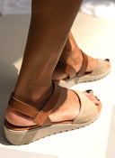 Σανδάλια δερμάτινα με comfort πάτο Ragazza 0600 - Μπεζ - thefashionproject.gr - RAGAZZA