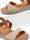 Σανδάλια δερμάτινα με comfort πάτο Ragazza 0600 - Μπεζ - thefashionproject.gr - RAGAZZA