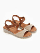Σανδάλια δερμάτινα με comfort πάτο Ragazza 0600 - Μπεζ - thefashionproject.gr - RAGAZZA