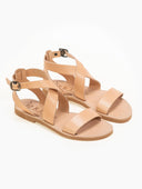 Σανδάλια δερμάτινα με crossover μπαρέτα Iris Sandals - Φυσικό - thefashionproject.gr - IRIS - 13076005002