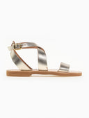 Σανδάλια δερμάτινα με crossover μπαρέτα Iris Sandals