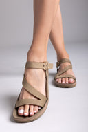 Σανδάλια δερμάτινα με δέσιμο EMMA FANTASY SANDALS