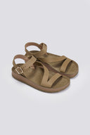 Σανδάλια δερμάτινα με δέσιμο EMMA FANTASY SANDALS