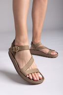 Σανδάλια δερμάτινα με δέσιμο EMMA FANTASY SANDALS