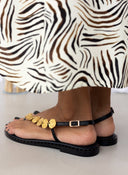 Σανδάλια δερμάτινα με διακοσμητικό Iris Sandals