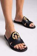 Σανδάλια δερμάτινα με διακοσμητικό Iris Sandals
