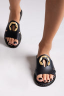 Σανδάλια δερμάτινα με διακοσμητικό Iris Sandals