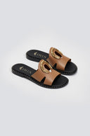 Σανδάλια δερμάτινα με διακοσμητικό Iris Sandals