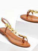 Σανδάλια δερμάτινα με διακοσμητικό Iris Sandals