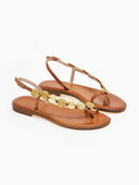 Σανδάλια δερμάτινα με διακοσμητικό Iris Sandals