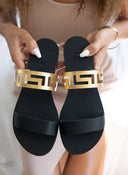 Σανδάλια δερμάτινα με διάτρητη φάσα Iris Sandals