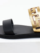 Σανδάλια δερμάτινα με διάτρητη φάσα Iris Sandals