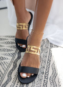 Σανδάλια δερμάτινα με διάτρητη φάσα Iris Sandals