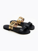 Σανδάλια δερμάτινα με διάτρητη φάσα Iris Sandals