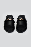 Σανδάλια δερμάτινα με φαρδιά φάσα Estil - Μαύρο - thefashionproject.gr - Estil - 23431002002