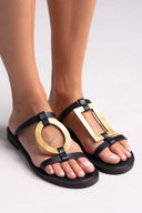 Σανδάλια δερμάτινα με γεωμετρικά σχήματα Iris Sandals